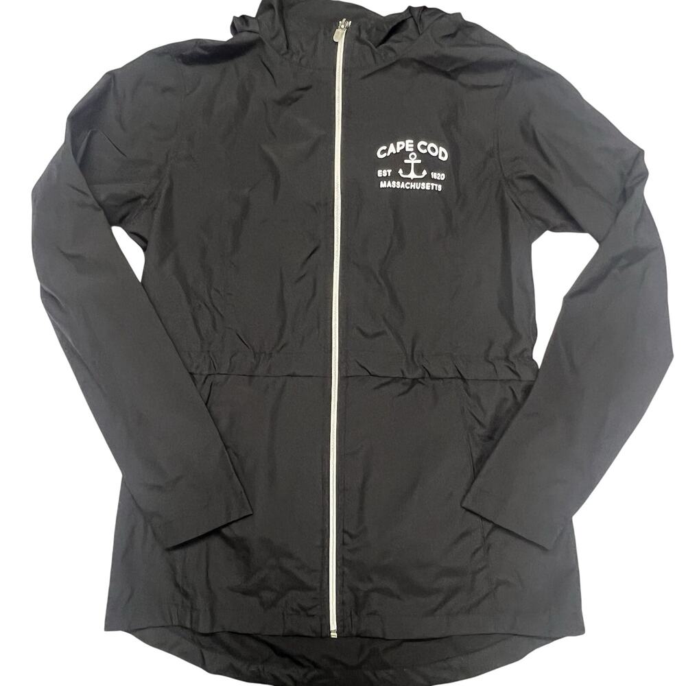 Charles River Women’s Cape Cod‎ Windbreaker Rain Jacket Size S Black Waterproof